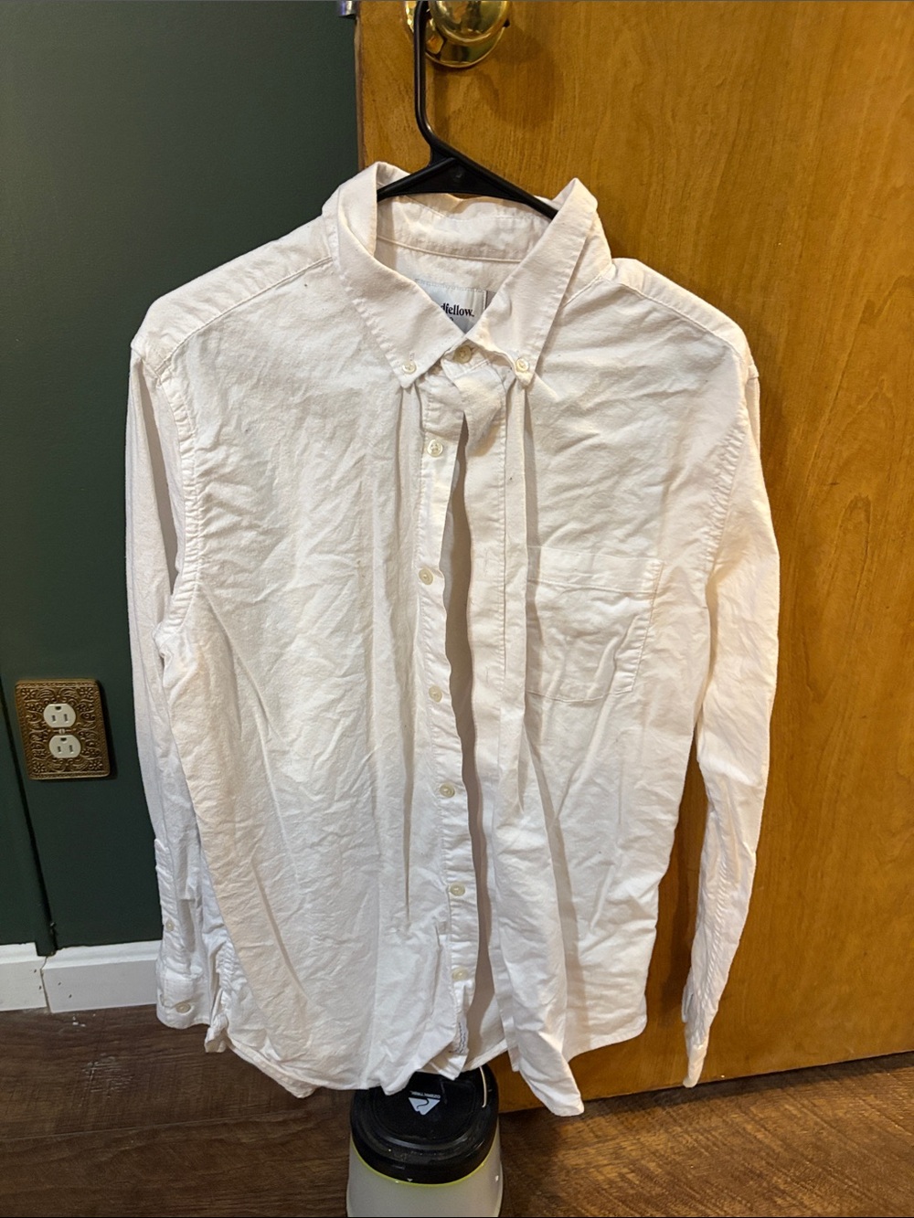 Goodfellow & Co White Button-Down Casual Shirt